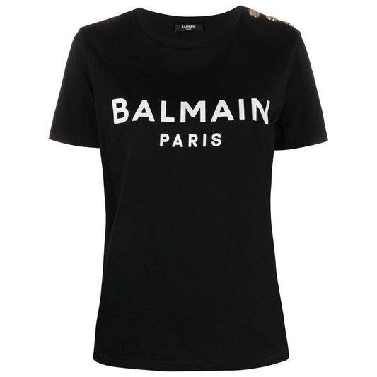 Balmain T-shirts and Polos Black