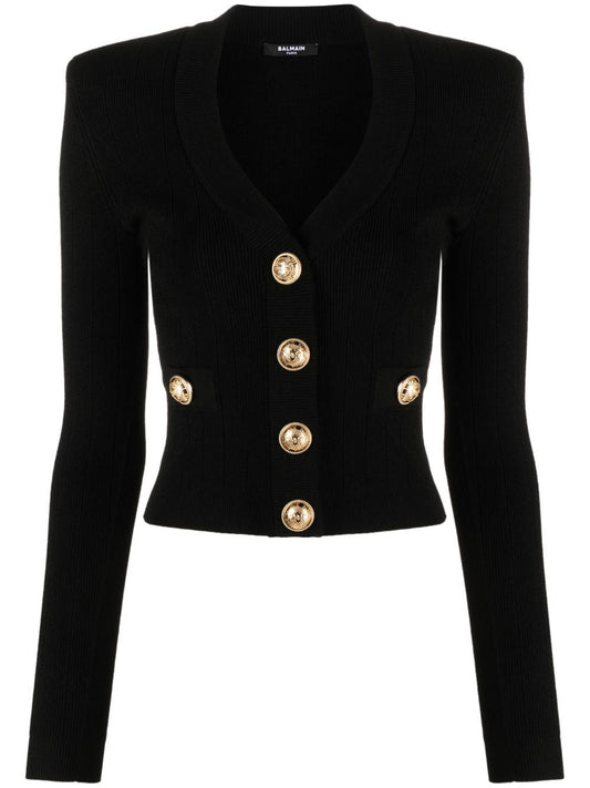 Balmain Sweaters Black Topwear Balmain