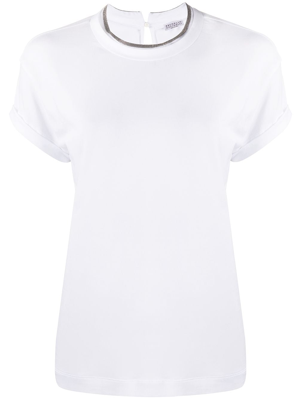 Brunello Cucinelli T-shirts and Polos White Topwear Brunello Cucinelli