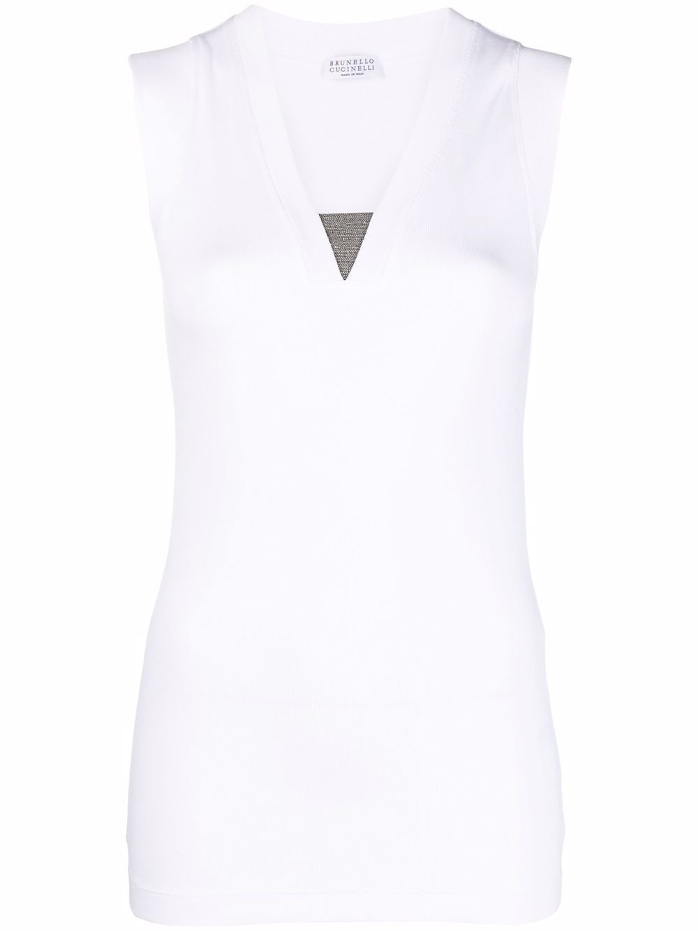 Brunello Cucinelli Top White Topwear Brunello Cucinelli