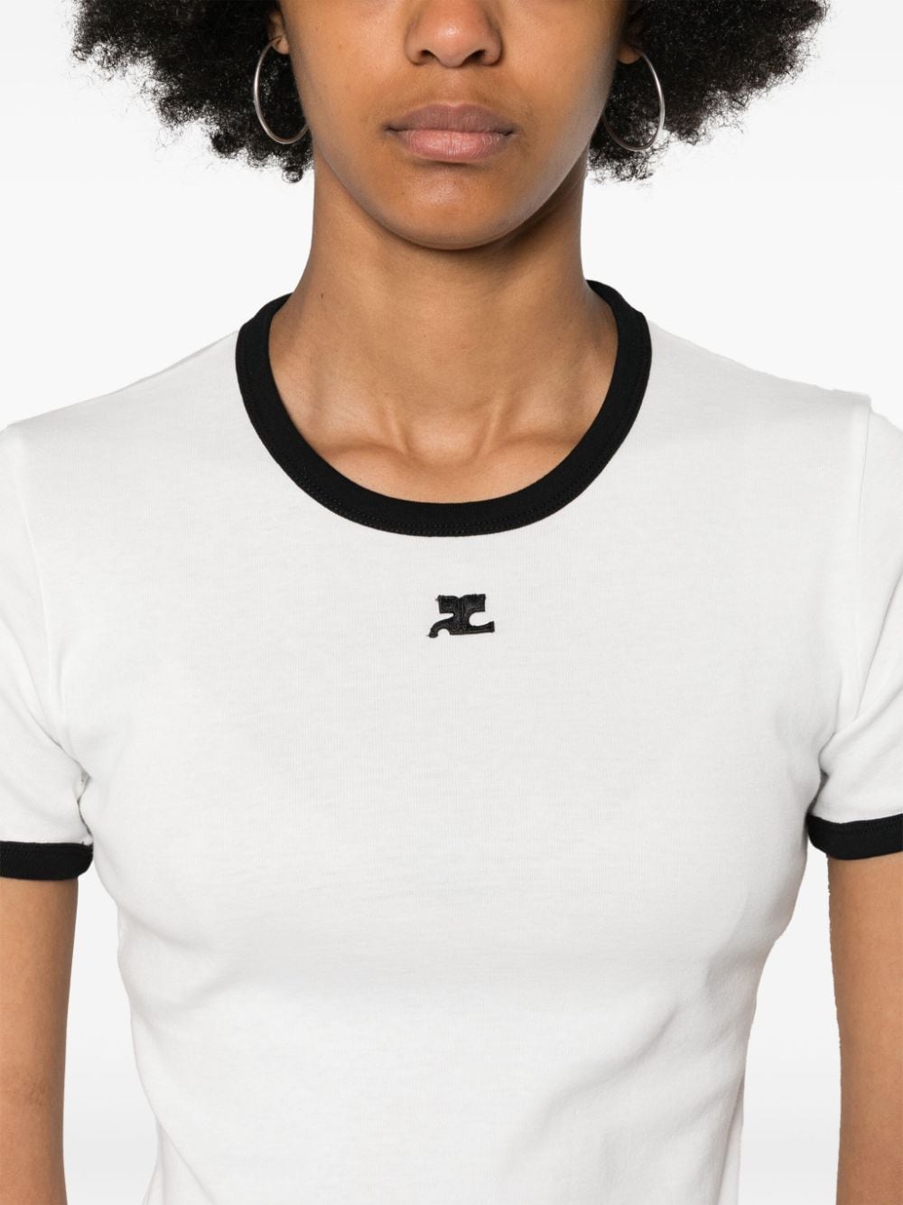 COURREGES PRE T-shirts and Polos White Topwear Courreges Pre