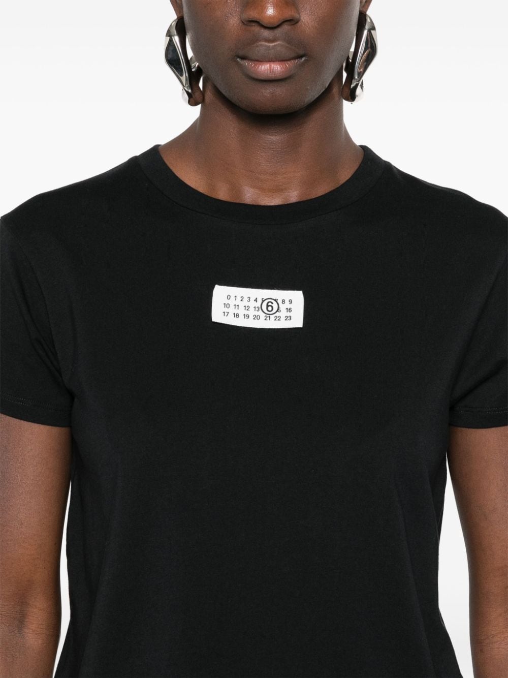 MM6 Maison Margiela T-shirts and Polos Black Topwear MM6 Maison Margiela