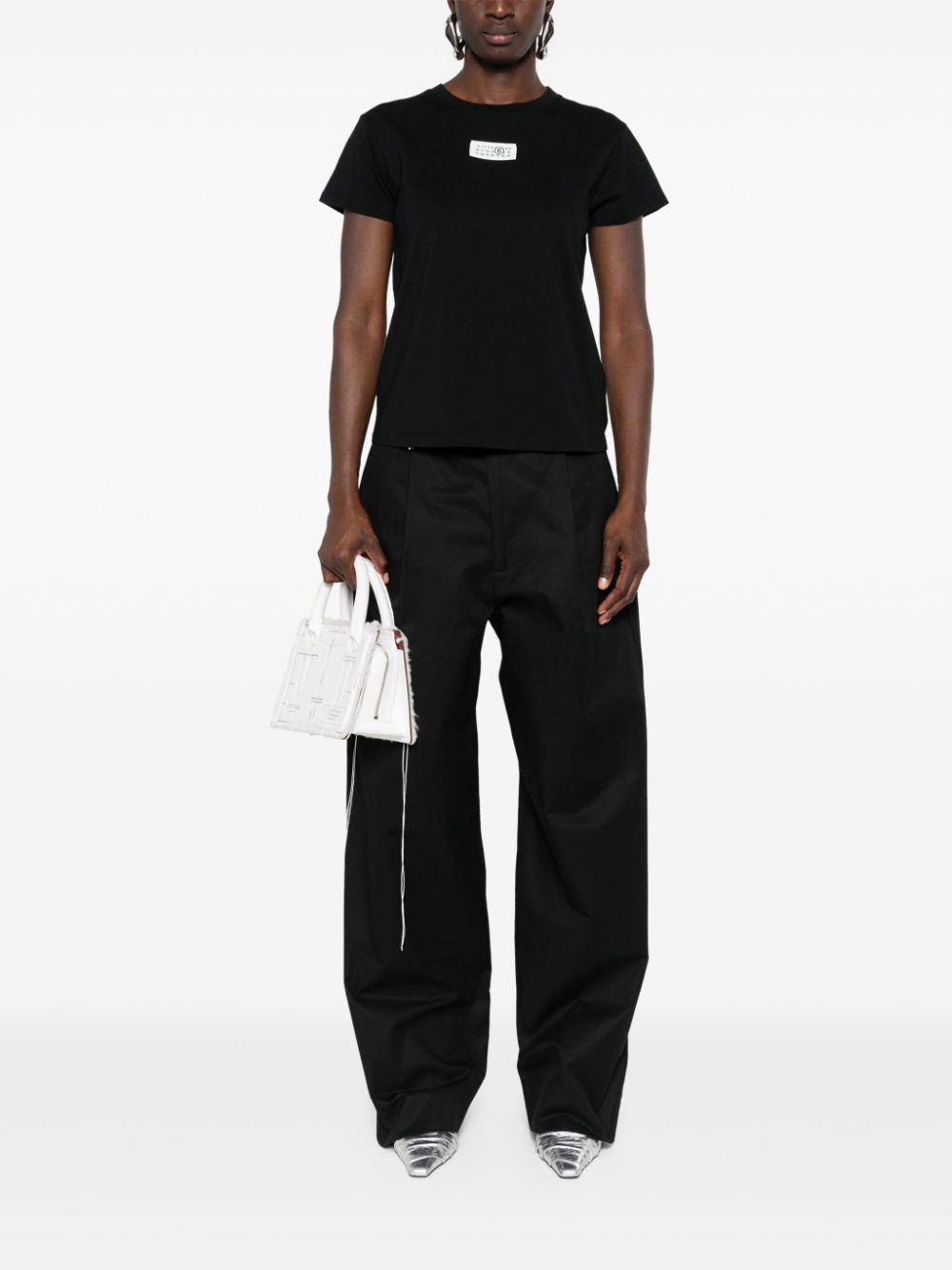 MM6 Maison Margiela T-shirts and Polos Black Topwear MM6 Maison Margiela