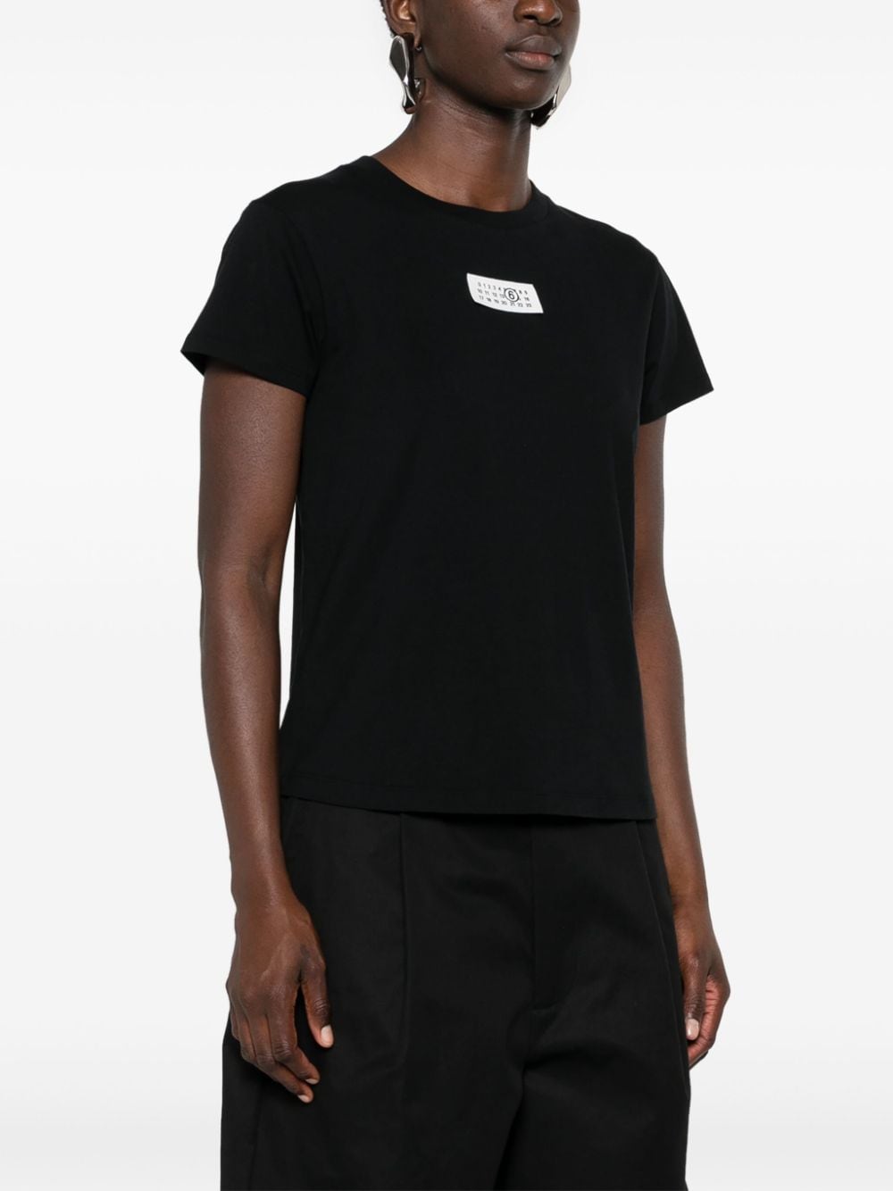 MM6 Maison Margiela T-shirts and Polos Black Topwear MM6 Maison Margiela