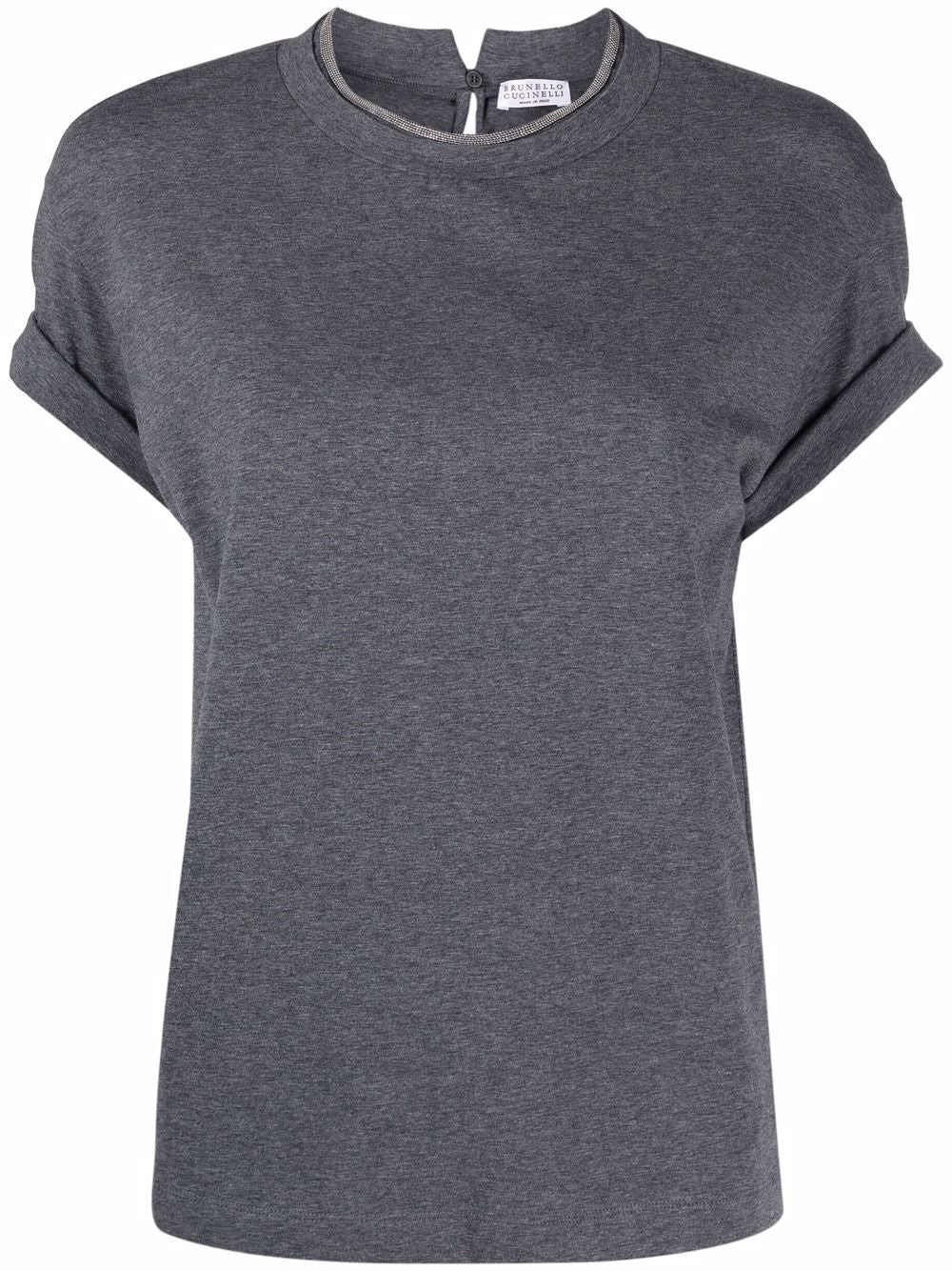 Brunello Cucinelli T-shirts and Polos Grey Topwear Brunello Cucinelli