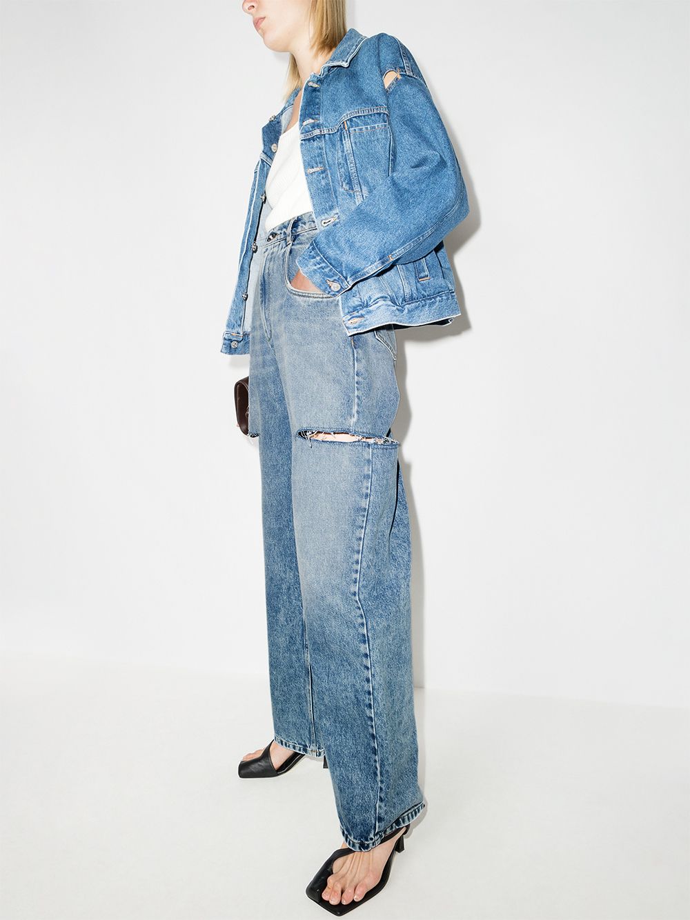 Maison Margiela distressed straight-leg jeans Jeans Maison Margiela