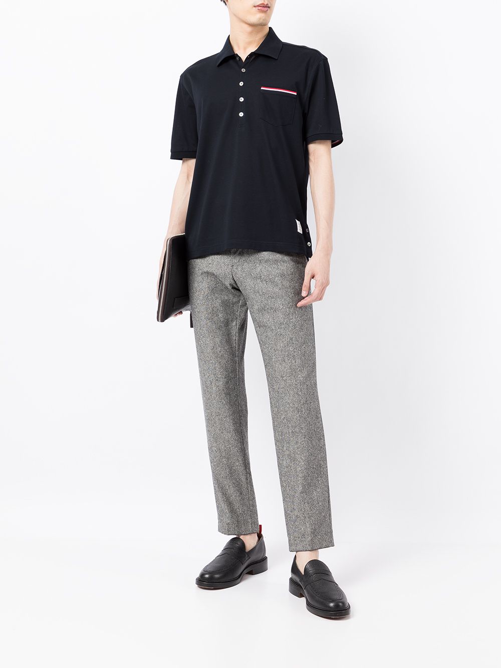 Thom Browne T-shirts and Polos Blue Topwear Thom Browne