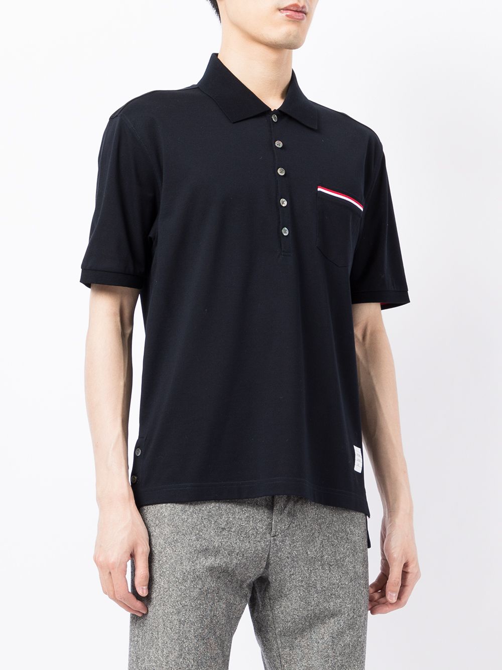 Thom Browne T-shirts and Polos Blue Topwear Thom Browne