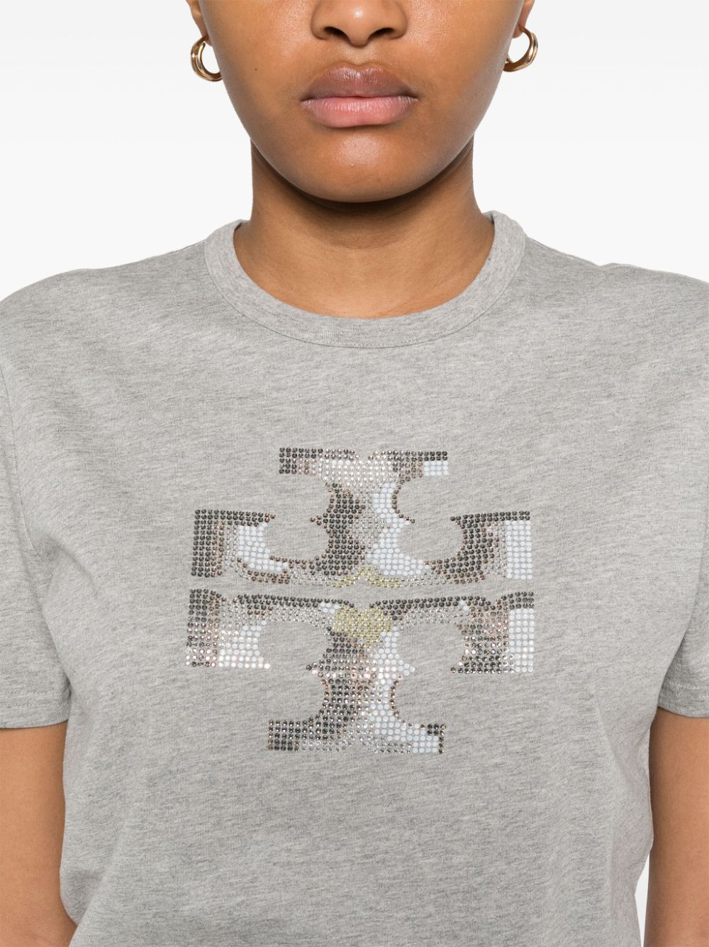 Tory Burch T-shirts and Polos Grey Topwear Tory Burch