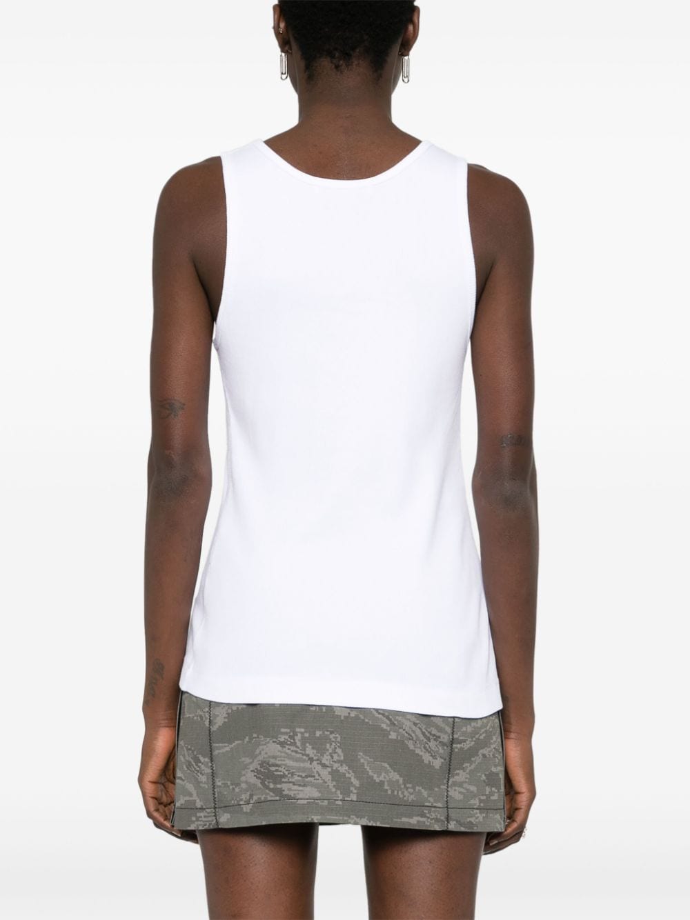 Maison Kitsune Fox-motif ribbed tank top Topwear Maison Kitsune