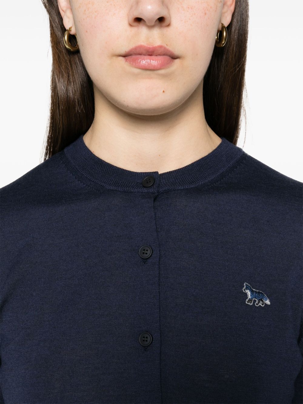 MAISON KITSUNE' Sweaters Blue Topwear Maison Kitsune