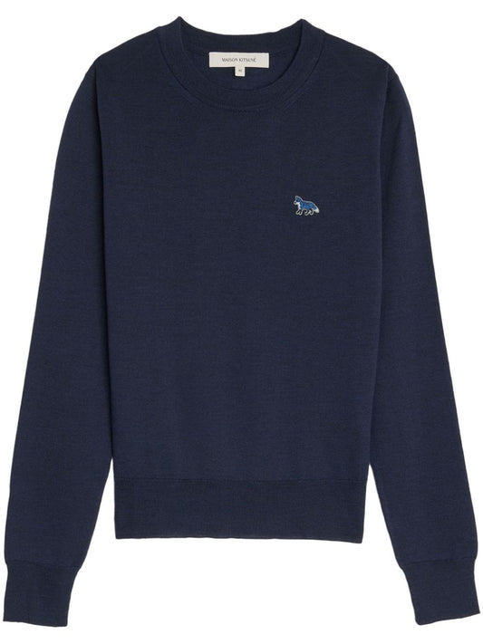 MAISON KITSUNE' Sweaters Blue Topwear Maison Kitsune