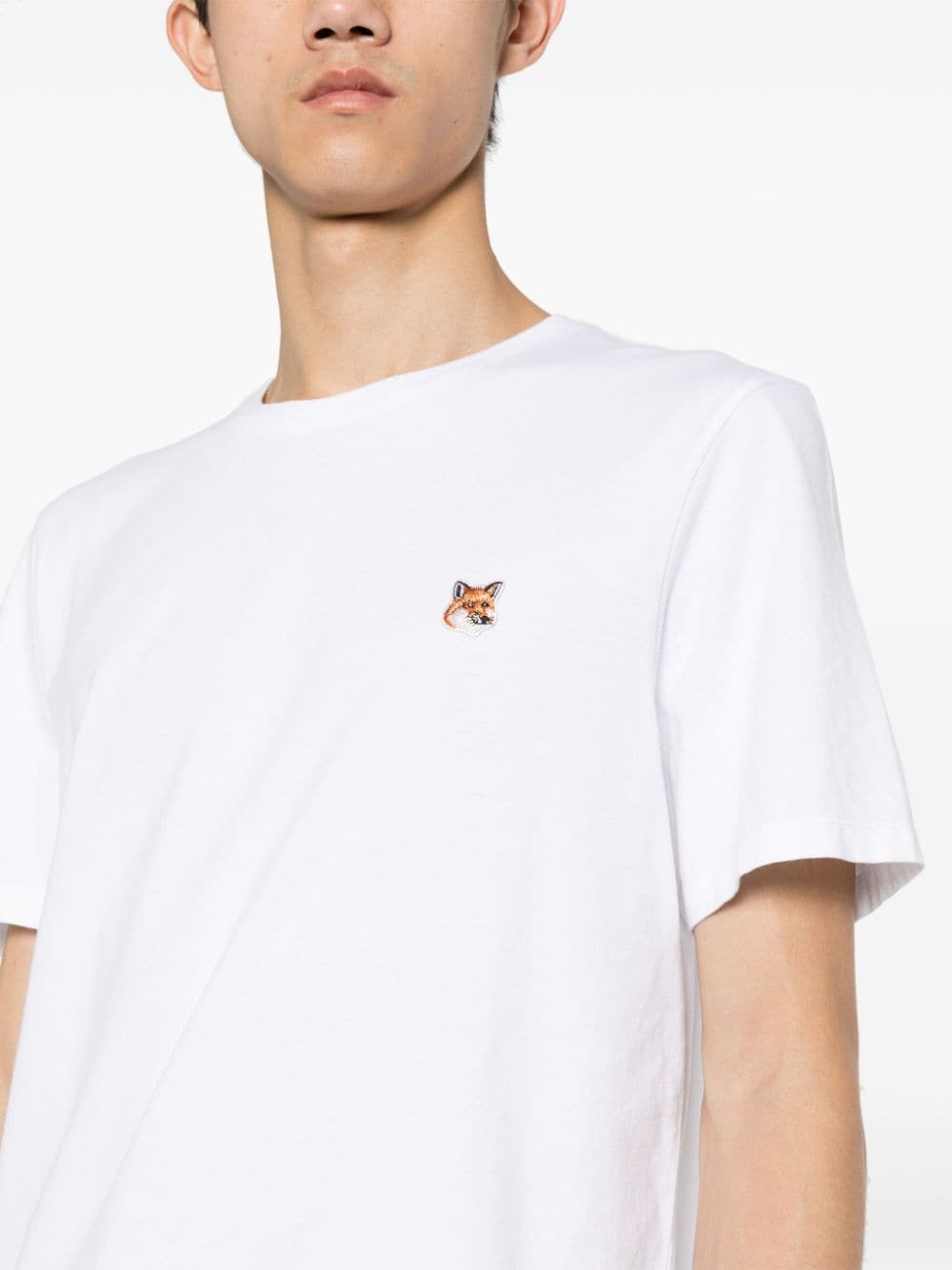 Maison Kitsune Fox logo cotton jersey t-shirt Topwear Maison Kitsune