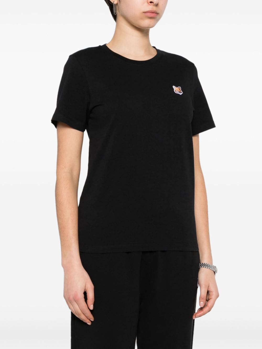 MAISON KITSUNE' T-shirts and Polos Black Topwear Maison Kitsune