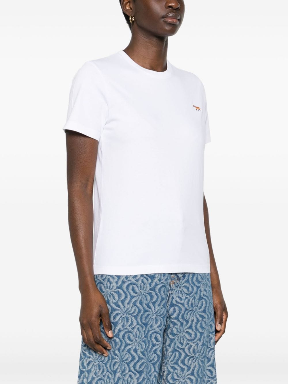 MAISON KITSUNE' T-shirts and Polos White Topwear Maison Kitsune