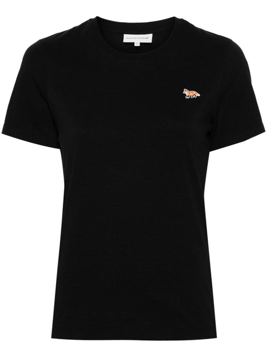 MAISON KITSUNE' T-shirts and Polos Black Topwear Maison Kitsune