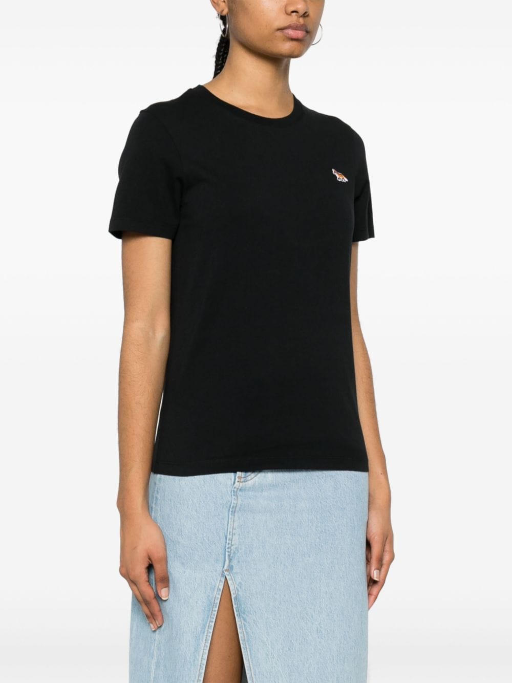 MAISON KITSUNE' T-shirts and Polos Black Topwear Maison Kitsune