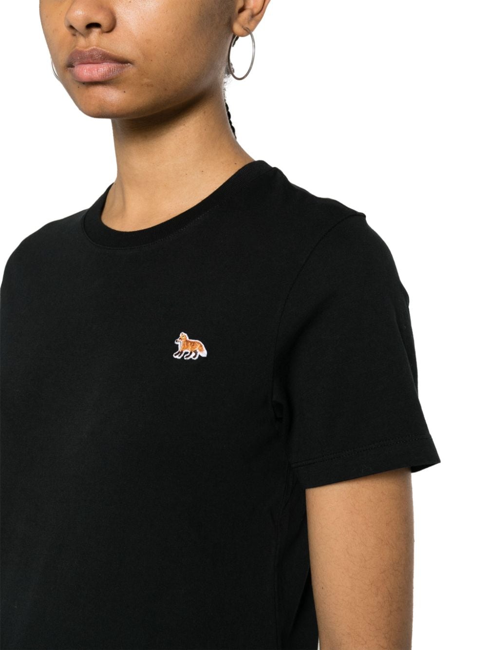 MAISON KITSUNE' T-shirts and Polos Black Topwear Maison Kitsune