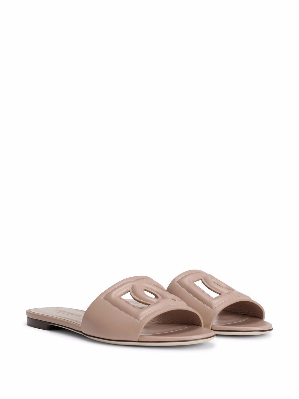 Dolce & Gabbana cutout leather slides Sandals Dolce & Gabbana