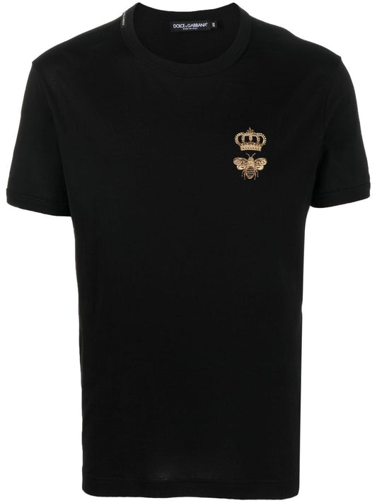 Dolce & Gabbana Cotton T-shirt with embroidery