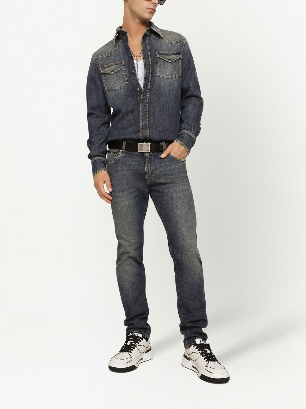 Dolce & Gabbana applique logo skinny jeans Jeans Dolce & Gabbana