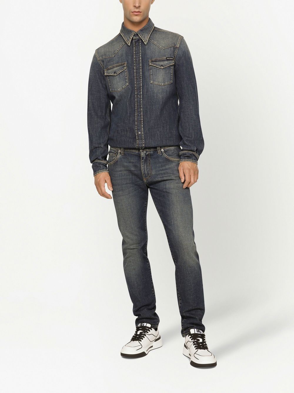 Dolce & Gabbana applique logo skinny jeans Jeans Dolce & Gabbana