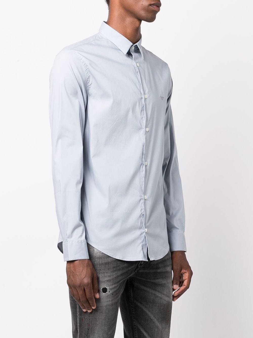 Emporio Armani Shirts Clear Blue Shirts Emporio Armani