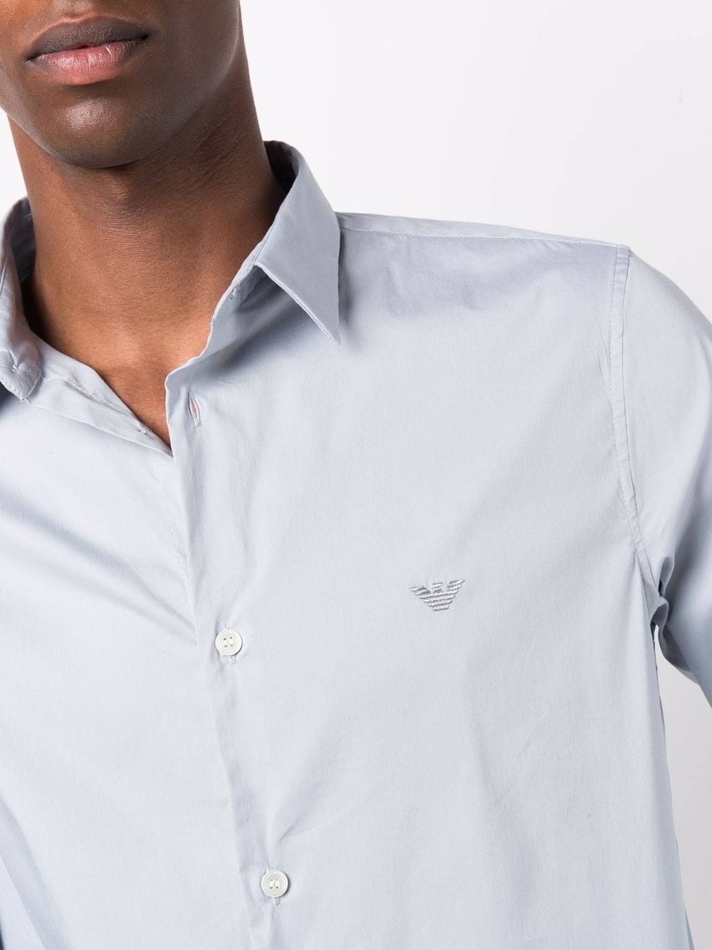 Emporio Armani Shirts Clear Blue Shirts Emporio Armani