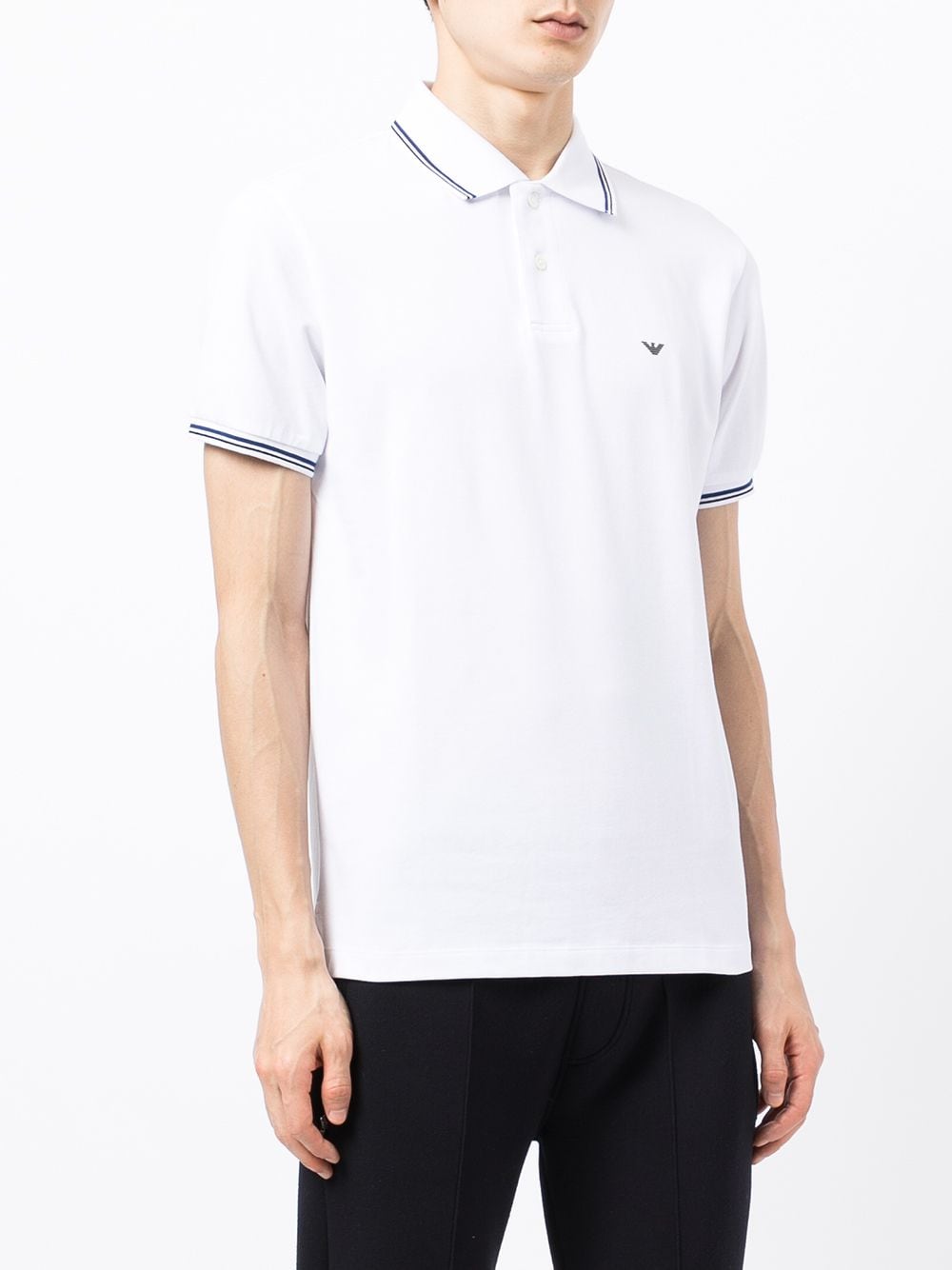 Emporio Armani T-shirts and Polos White Topwear Emporio Armani