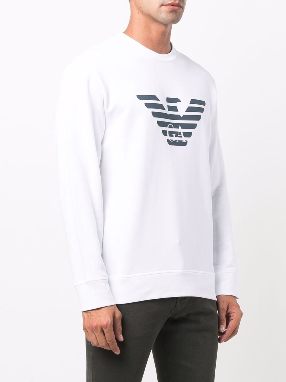 Emporio Armani Sweaters White Topwear Emporio Armani