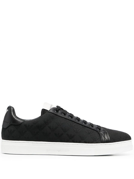 Emporio Armani quilted low-top sneakers