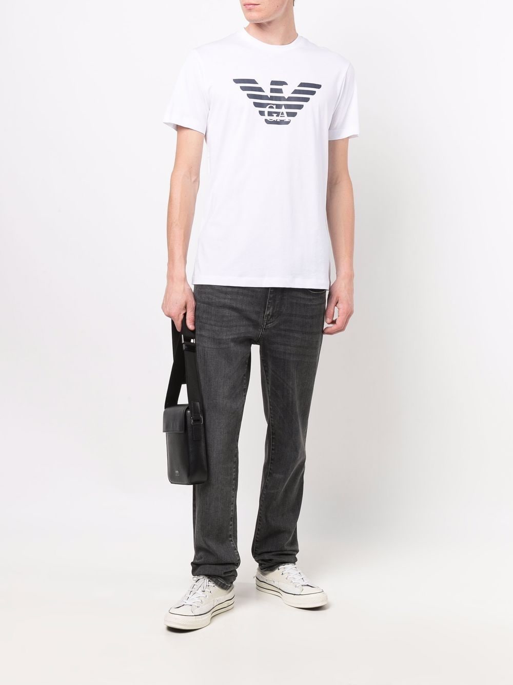 Emporio Armani Eagle logo print t-shirt Topwear Emporio Armani