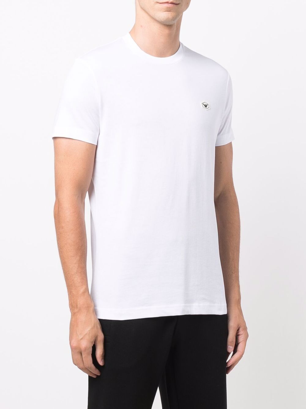 Emporio Armani logo patch short-sleeved T-shirt Topwear Emporio Armani