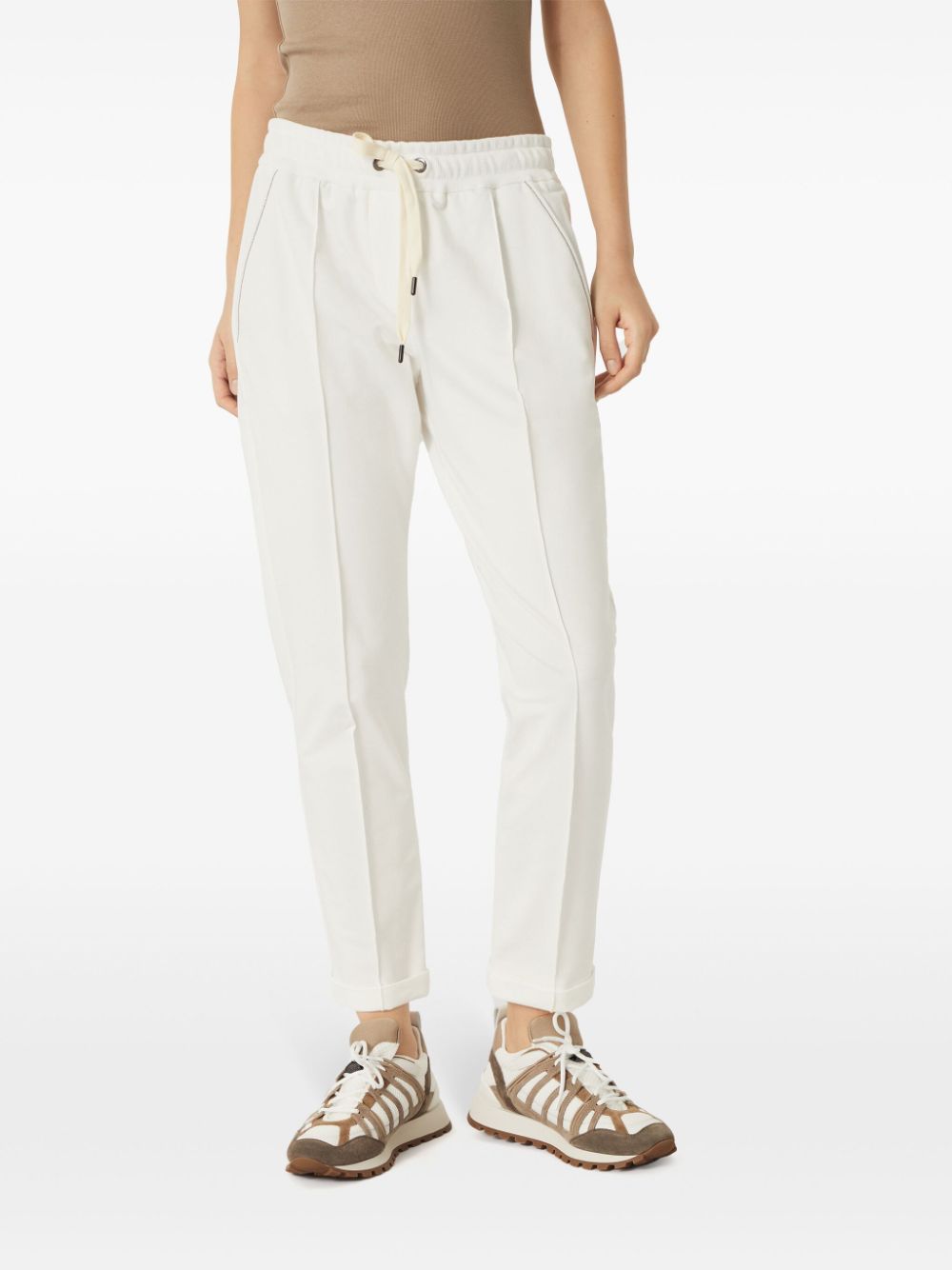 Brunello Cucinelli Trousers White Trousers Brunello Cucinelli