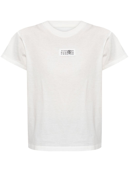 MM6 Maison Margiela T-shirts and Polos White Topwear MM6 Maison Margiela