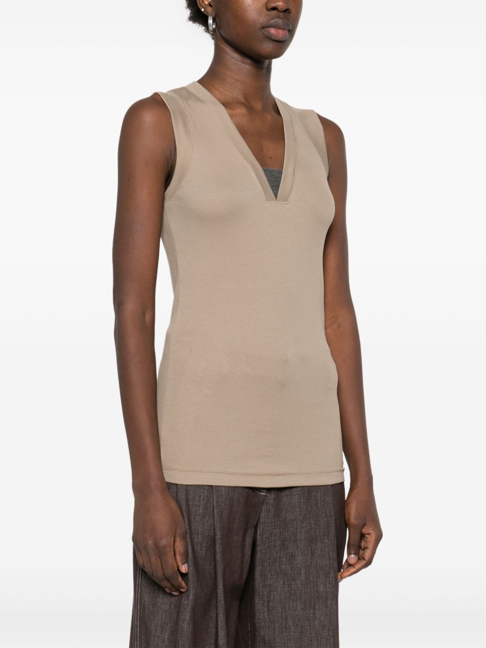 Brunello Cucinelli Top Beige Topwear Brunello Cucinelli