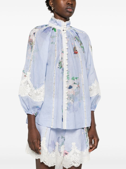 Zimmermann Shirts Clear Blue Shirts Zimmermann