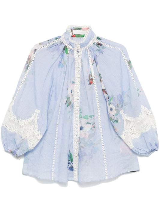 Zimmermann Shirts Clear Blue Shirts Zimmermann