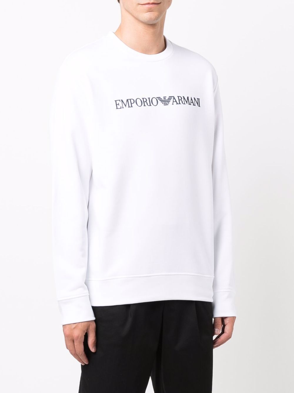 Emporio Armani Sweaters White Topwear Emporio Armani