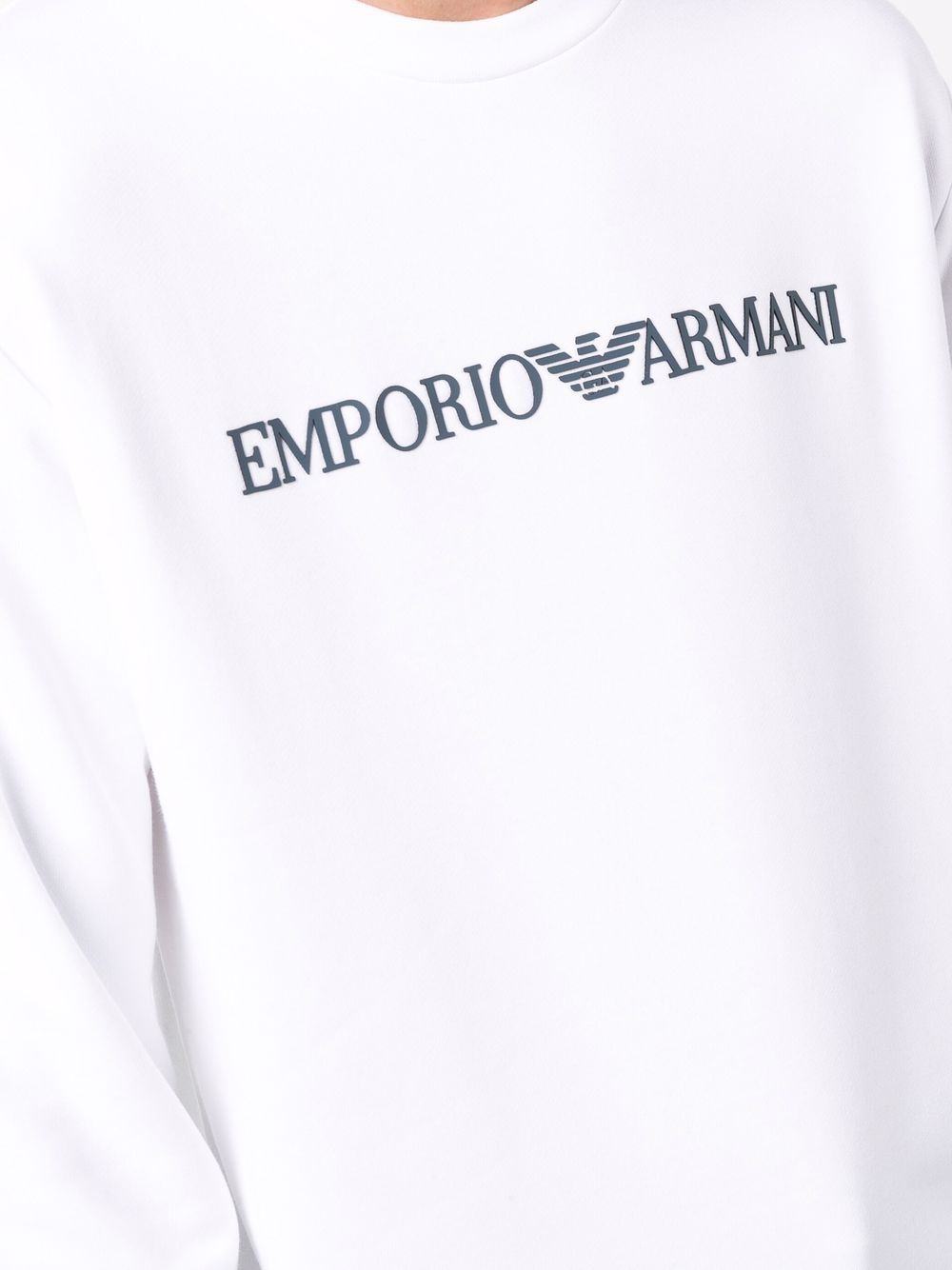 Emporio Armani Sweaters White Topwear Emporio Armani