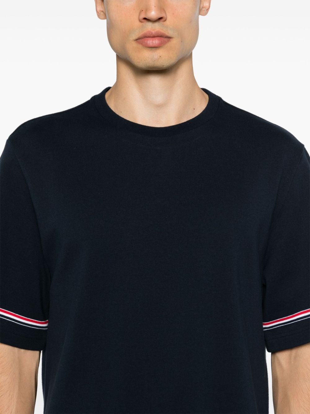 Thom Browne T-shirts and Polos Blue Topwear Thom Browne