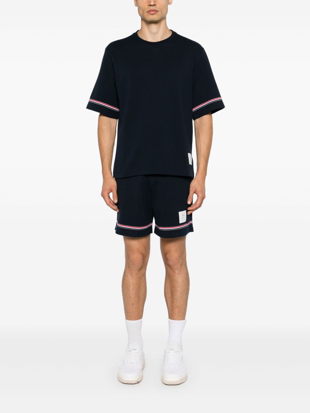 Thom Browne T-shirts and Polos Blue Topwear Thom Browne