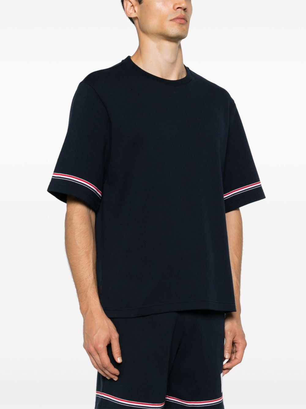 Thom Browne T-shirts and Polos Blue Topwear Thom Browne