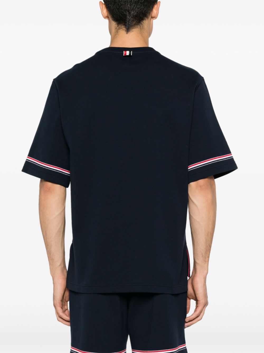 Thom Browne T-shirts and Polos Blue Topwear Thom Browne