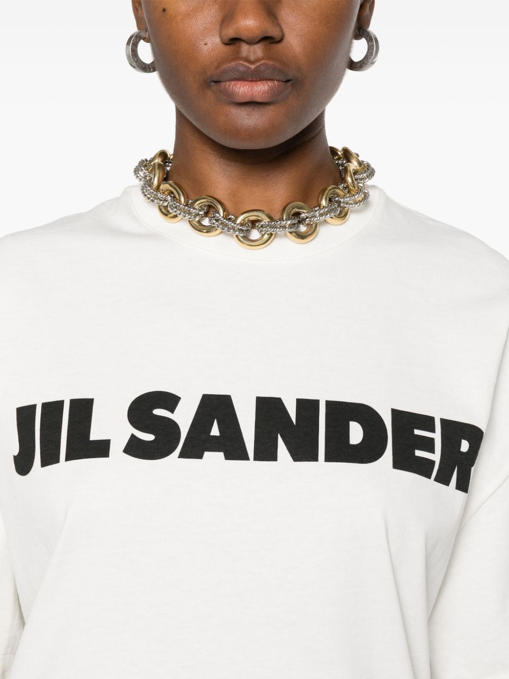 Jil Sander T-shirts and Polos White Topwear Jil Sander