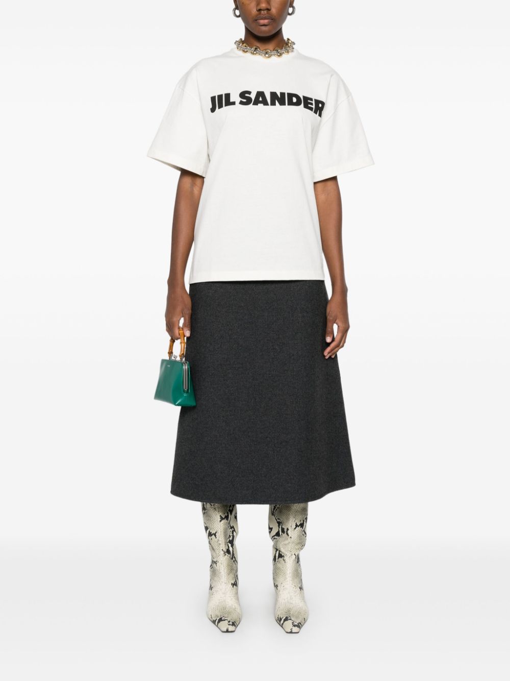 Jil Sander T-shirts and Polos White Topwear Jil Sander