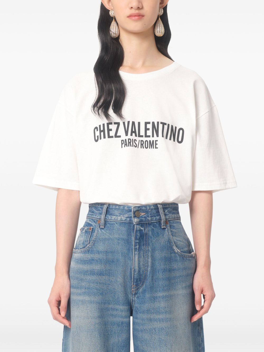 Valentino T-shirts and Polos White Topwear Valentino