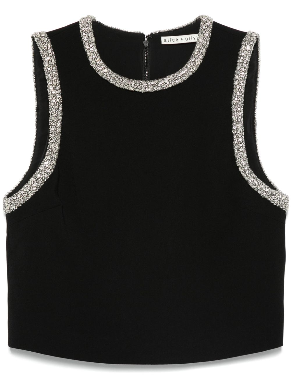 Alice + Olivia Top Black Topwear Alice + Olivia