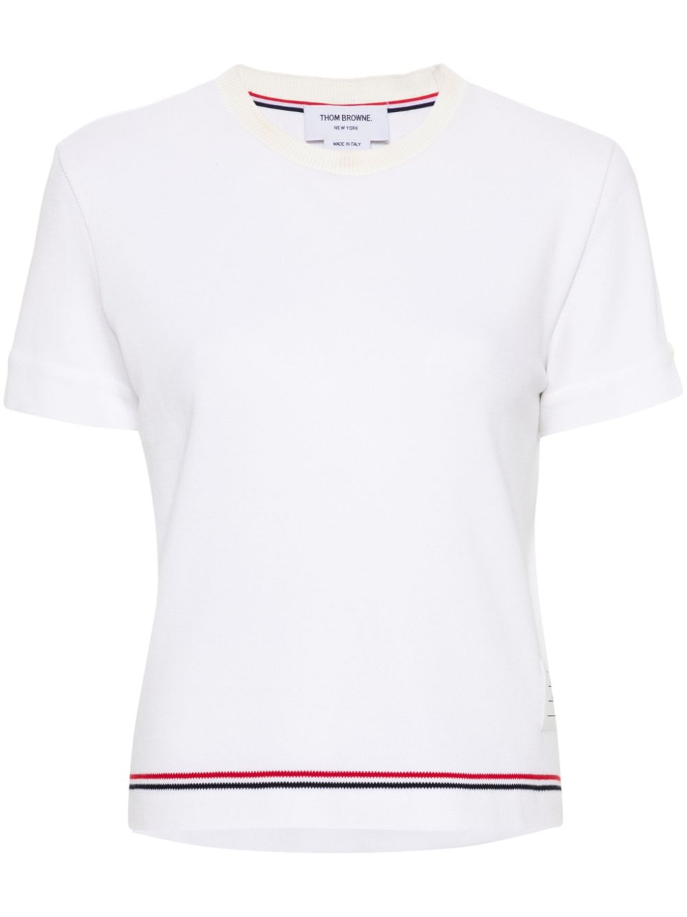 Thom Browne T-shirts and Polos White Topwear Thom Browne