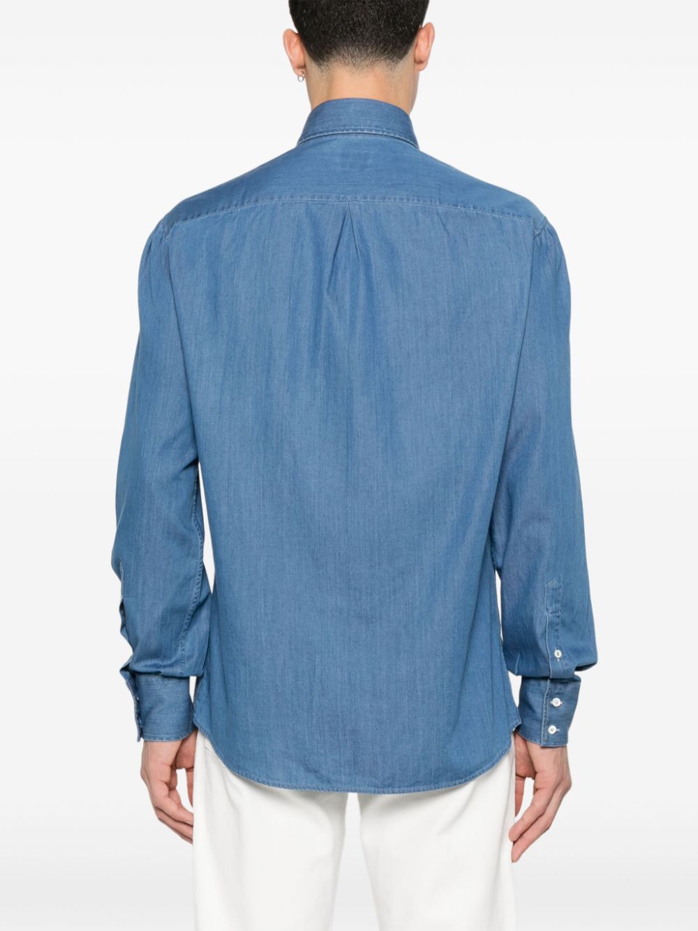 Brunello Cucinelli Shirts Blue Shirts Brunello Cucinelli